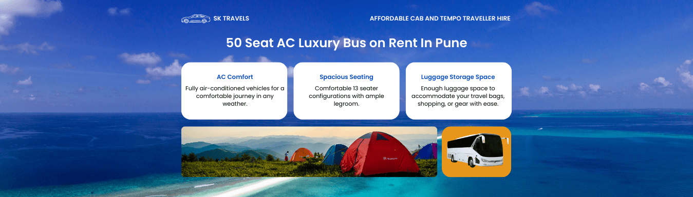 50 Seat AC Luxury Bus on Rent In Pune